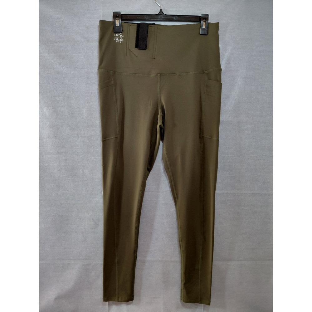 Tactica Women's Tactical Concealed Carry Leggings XL Army Green High Rise